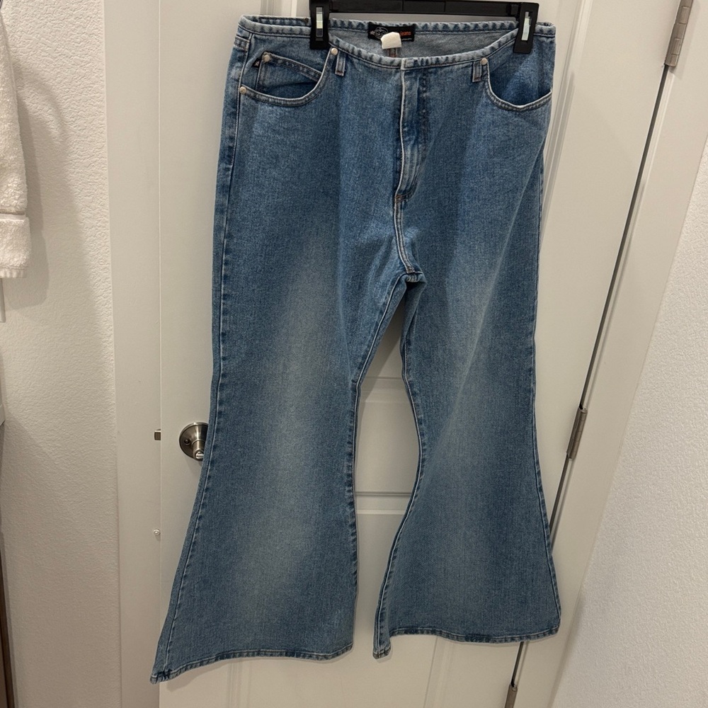!it jeans Women's Blue Wide Leg Jeans